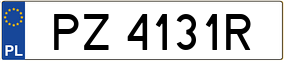 Trailer License Plate